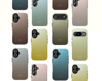 Personalized name phone case iPhone 17 16 15, Galaxy S26 A57 A17, Pixel 10, Xiaomi