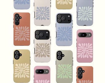 Pastel Color phone cases for Galaxy S26 A57 A17 , floral iPhone 17 16 15,  Pixel 10 9, Xiaomi