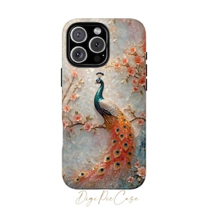 Peacock Stained Glass Mosaic Phone Case for iPhone 16e, 16Pro Max, 15 Plus, 14, 13, 12, 11, XS pro max, plus mini, Samsung S25, A56, A16,