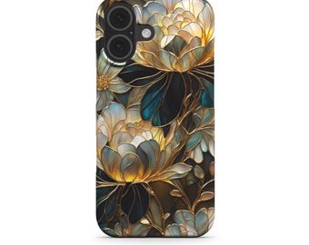 Stained glass Dark Academia Flower iPhone  17 16 15 14 13 12 11 Pro Max, Magsafe S25 S24 S23 Ultra,  Pixel 9 10 8 7 ,Gift for Her