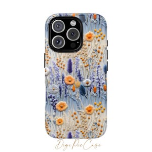 Cottagecore Floral Print Phone Case: iPhone, Samsung, Pixel