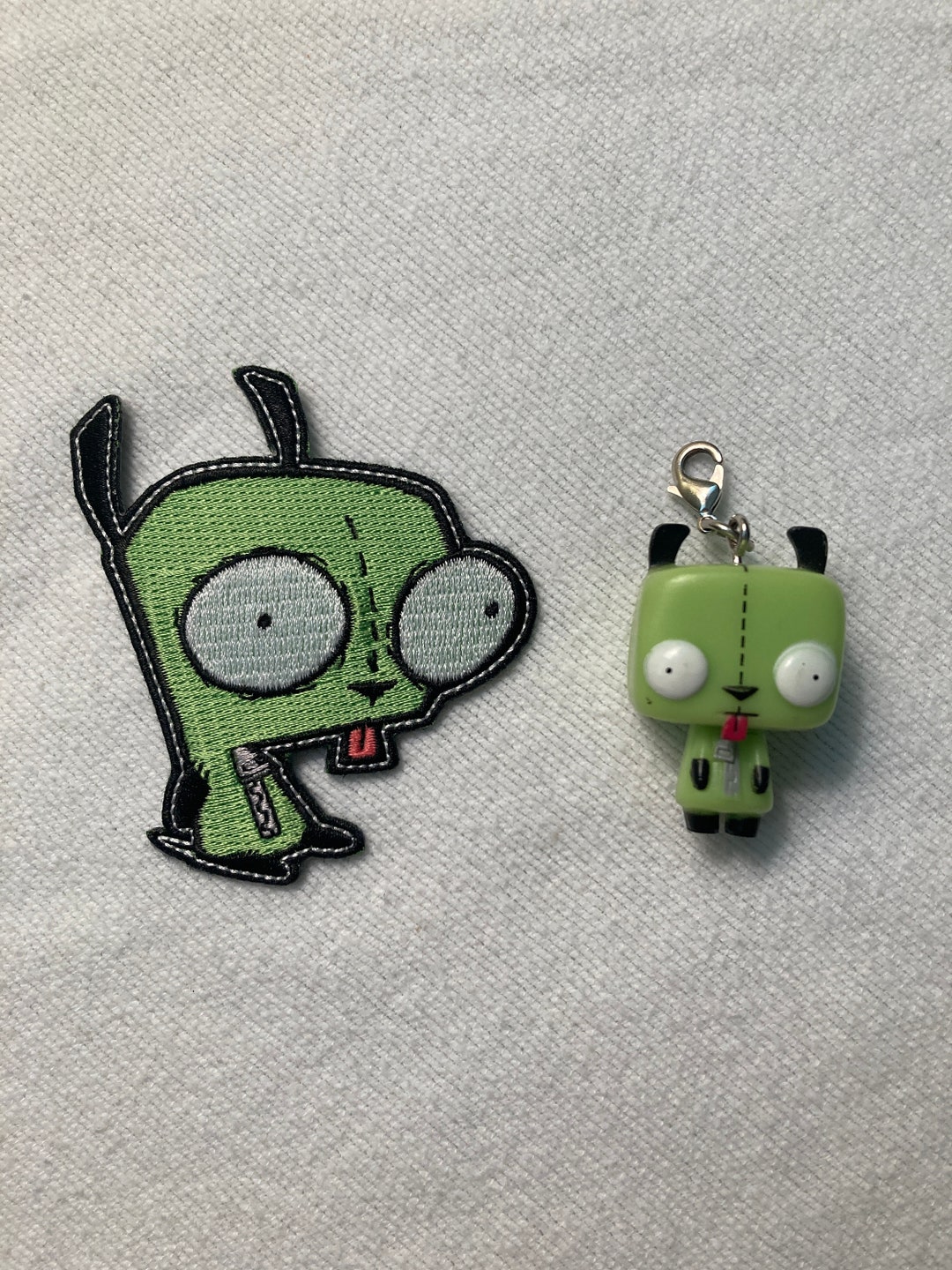 Invader Zim Gir Patch and Keychain Etsy