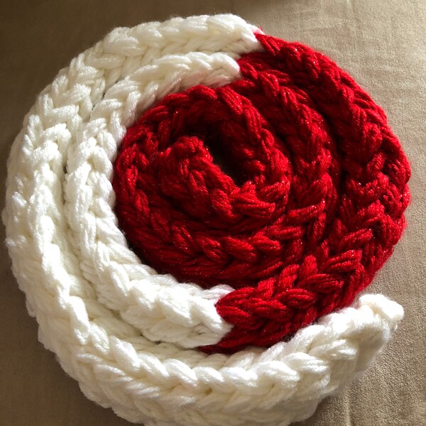 Candy Cane Scarf Etsy