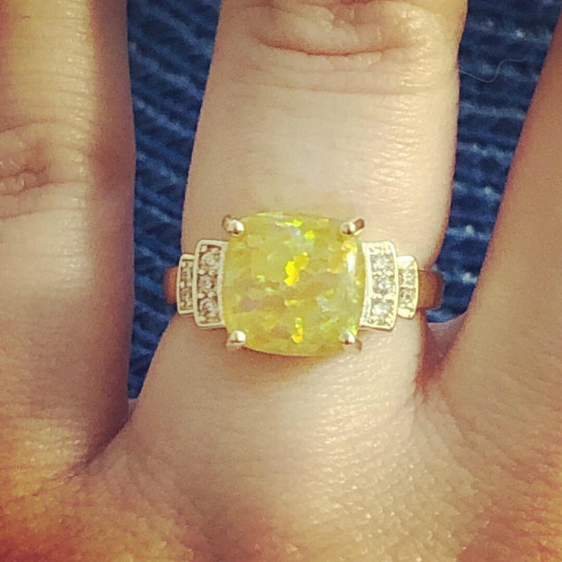 Princess Opal Topaz Ring