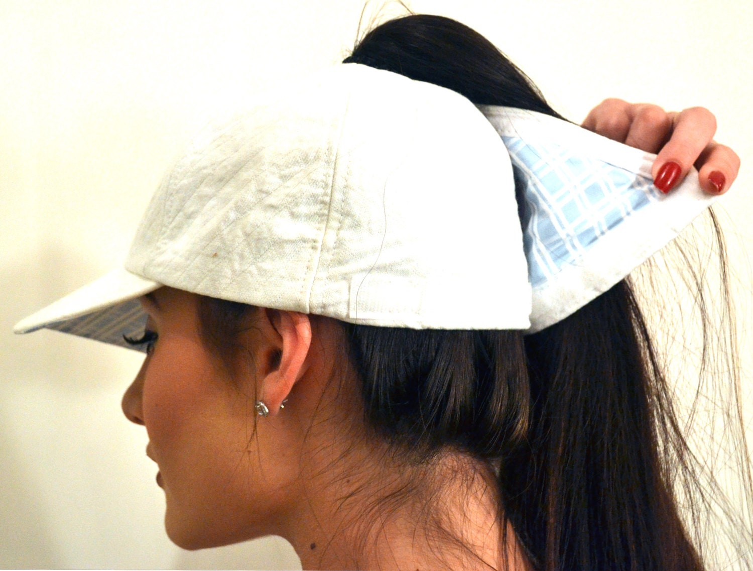 quilted cotton baseball hat