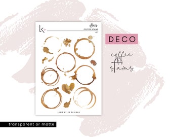 Deco Sheet  ||  Coffee Stains [J27]