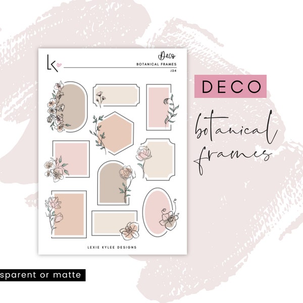 Deco  ||  Botanical Frames  [J24]