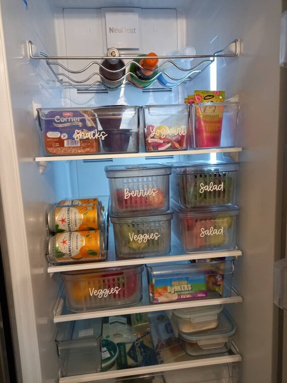 Customised Fridge Labels Fridge Labels to Organise Your - Etsy
