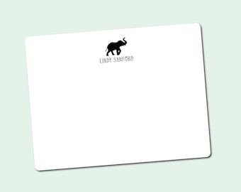 Elephant Custom Notecards Personalized Notecards Elephant Roll Tide Bama grad University of Alabama Student