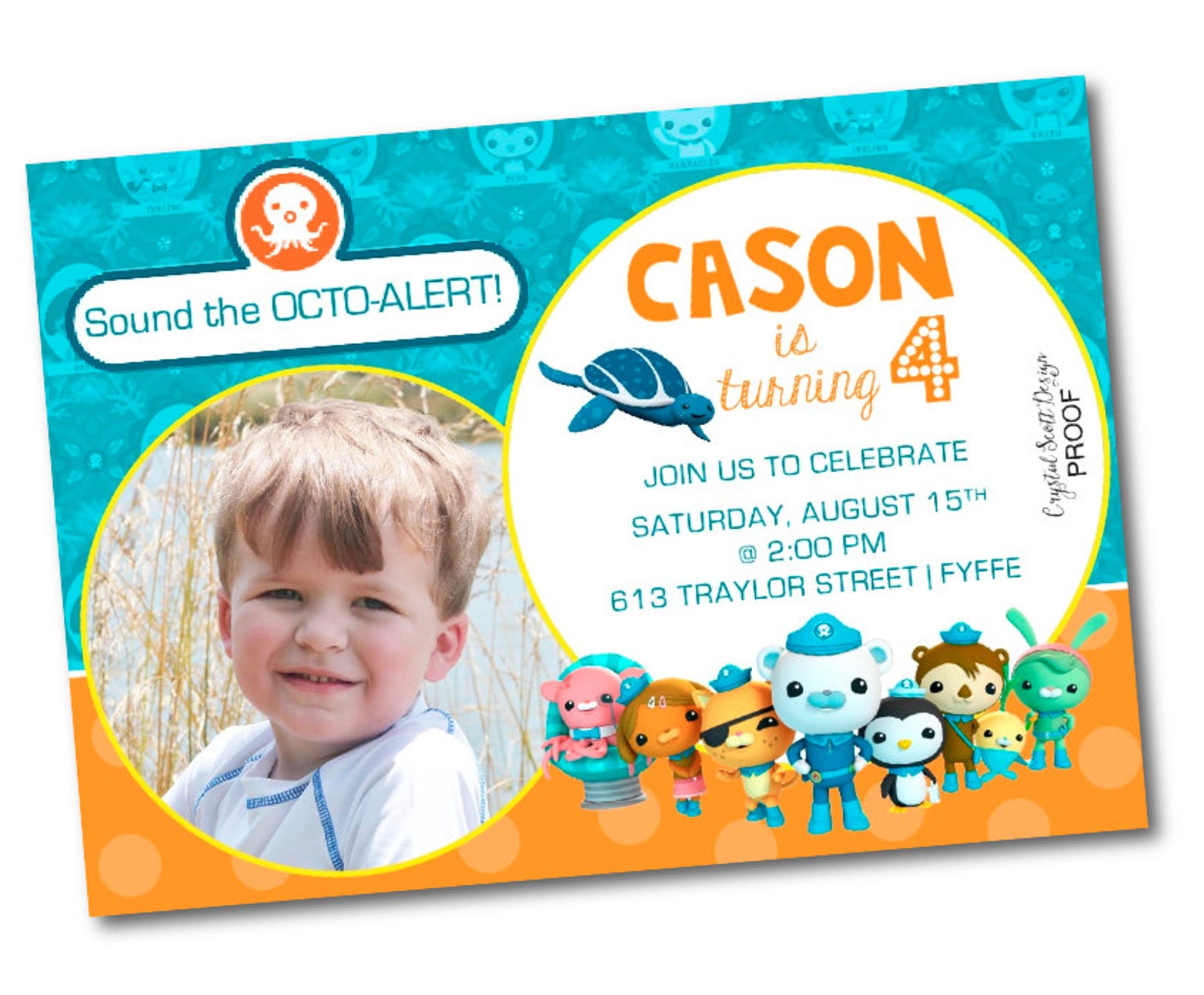 Octonauts Birthday Invitation PRINTABLE the Octonauts Etsy