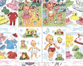 Kewpie Doll Digital Download Paper Doll Printable Kewpieville #332