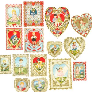 Valentines with Borders Digital Download Printable Images Clip Art Valentine Card