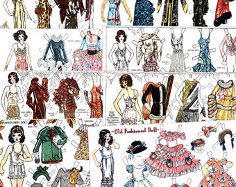 Antique Paper Doll Mary Smilga Digital Download Printable PDF 8 Pages