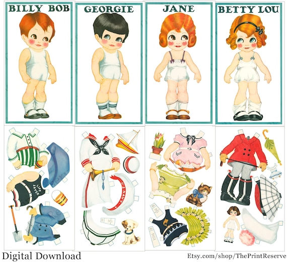 Baby Free Printable Paper Dolls Paper Doll Printable Little Tot