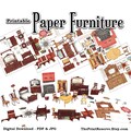 Paper Doll House Furniture Paper Doll Printable Digital Download PDF