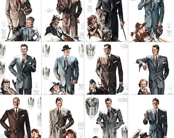 Vintage Fashion Printable Printable Ephemera Digital Download #246