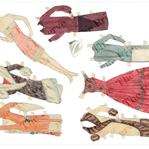 Printable Paper Doll 1920s Art Deco Fashion Digital Download Item #320 ...