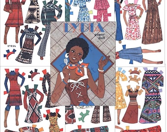 Paper Doll Printable 1960s 1970s Lydia Instant Digital Download Image #361