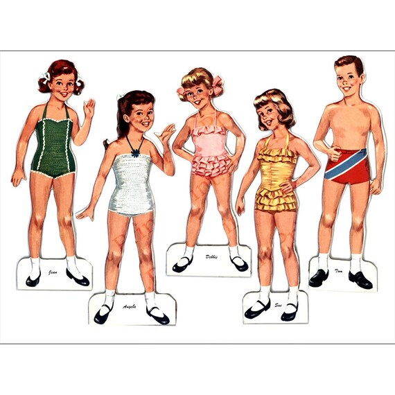 Vintage Angela Cartwright Paper Doll Printable Digital Download