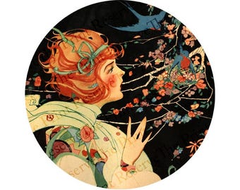 ジャズエイジ アールデコ フラッパー 水彩画 ウォールアート サイン