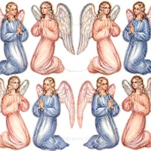 Christmas Angel Printable Digital Download Image JPG #248