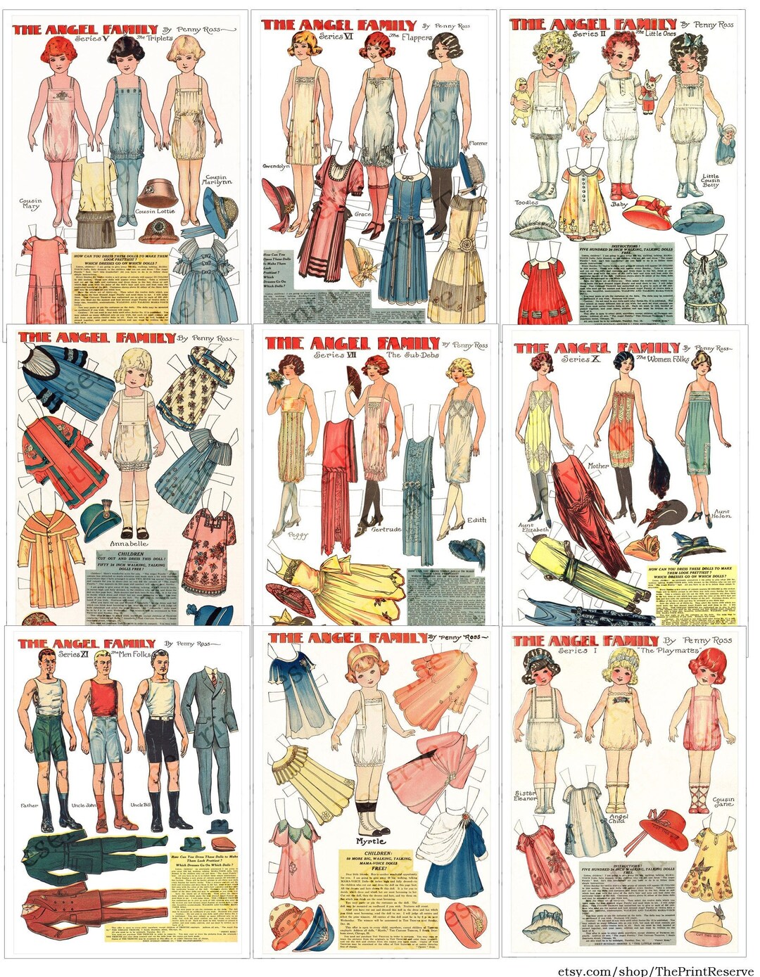 Lottie Paper Doll Printables