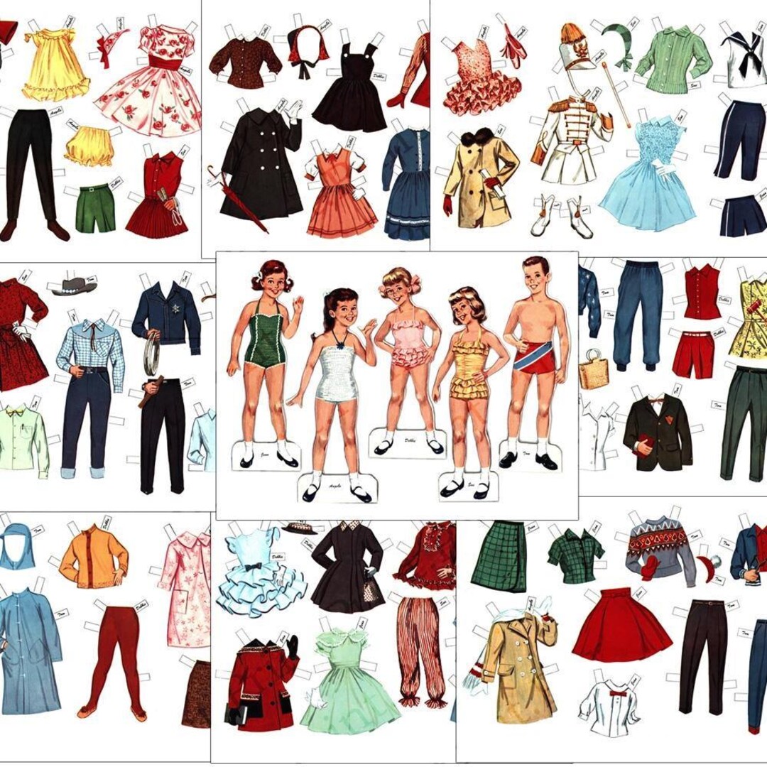 Vintage Angela Cartwright Paper Doll Printable Digital Download