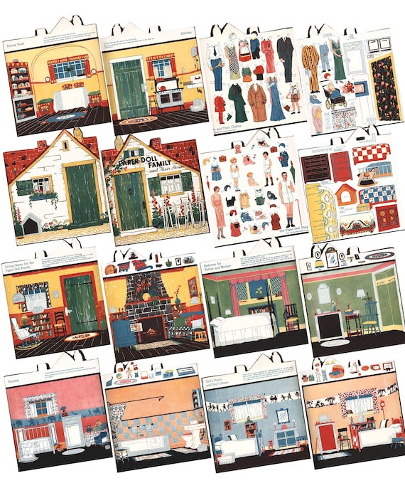 NEW AMAZING PAPER DOLLHOUSE & PRINTABLE 