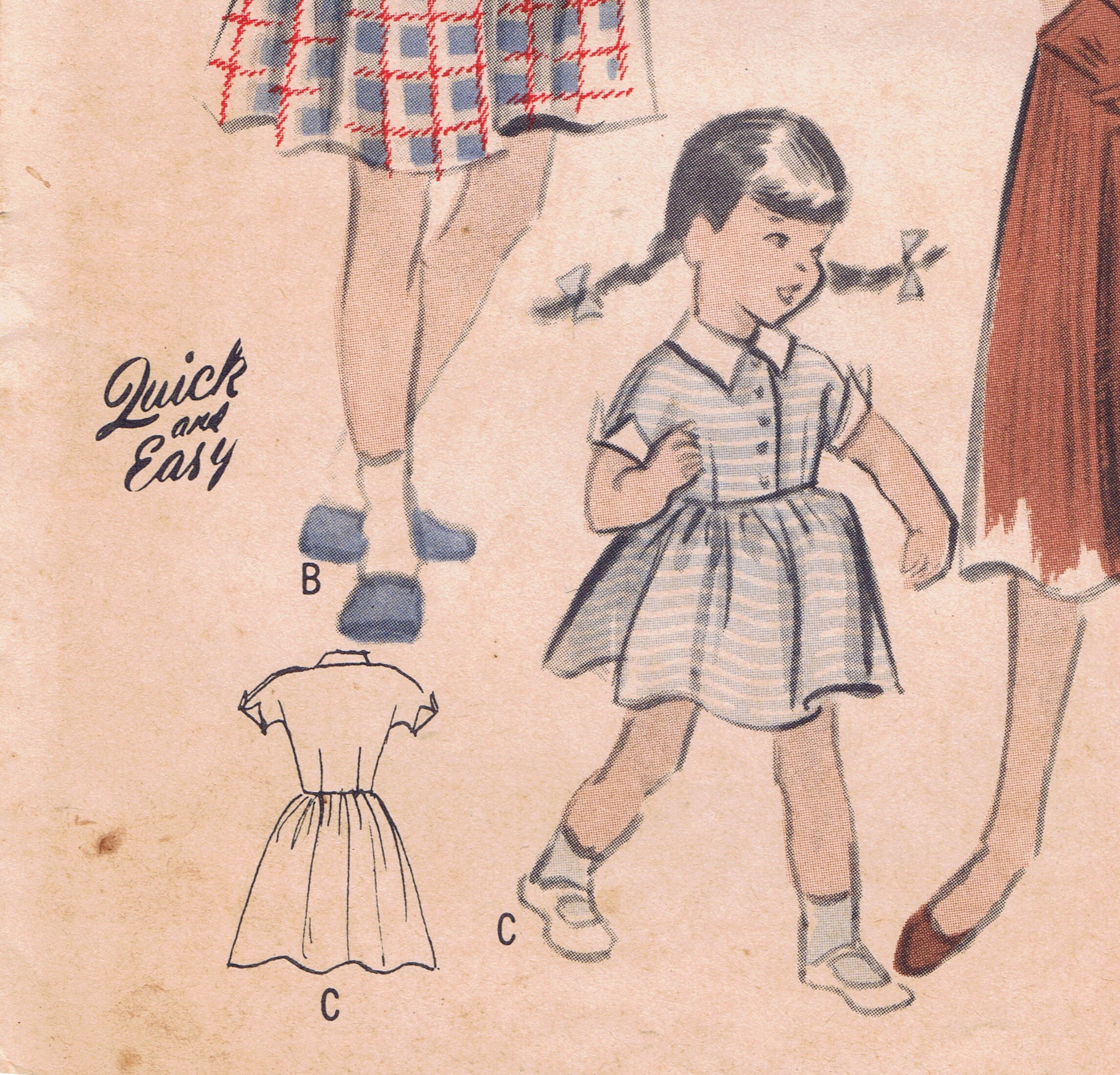 Butterick: 1960s Sweet Uncut Girls Dress Sz 14 Vintage Sewing Pattern –  Vintage4me2