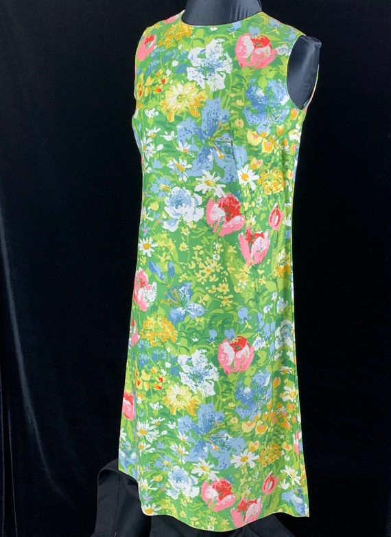 1970s Vintage Margaret Smith Shift Sun Dress size… - image 8