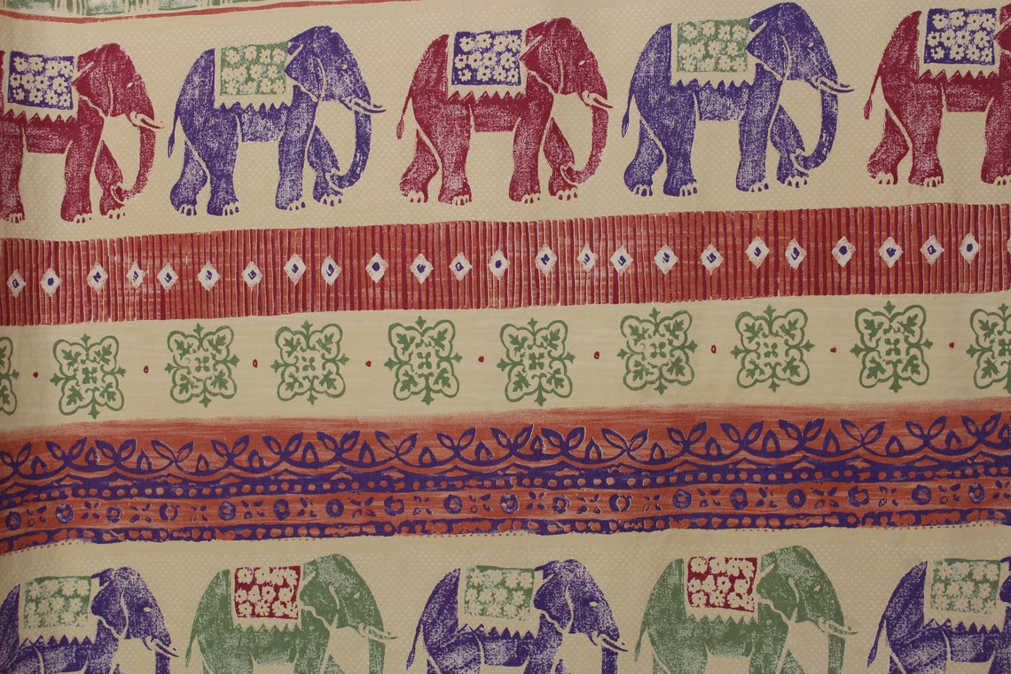 The Company Store 3pc Twin Bed Sheet Set With Elephants India Etsy