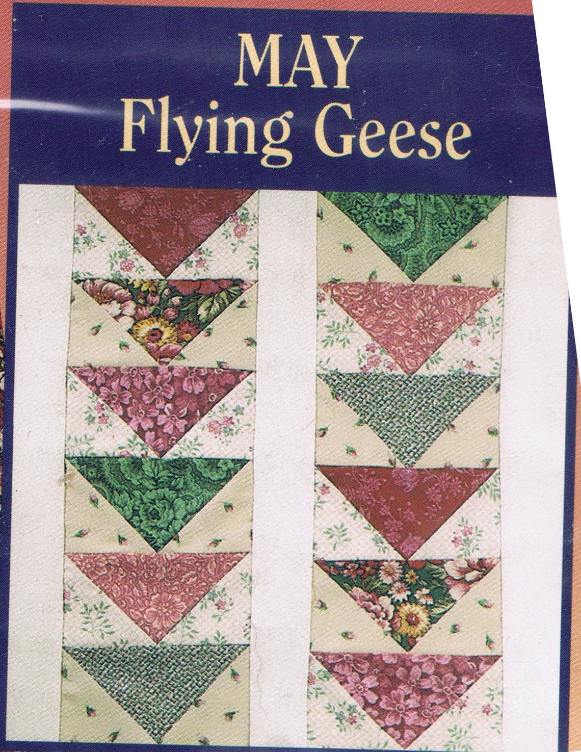 New 1998 Joann Fabric Classic Quilt Block Pattern Flying Geese Etsy