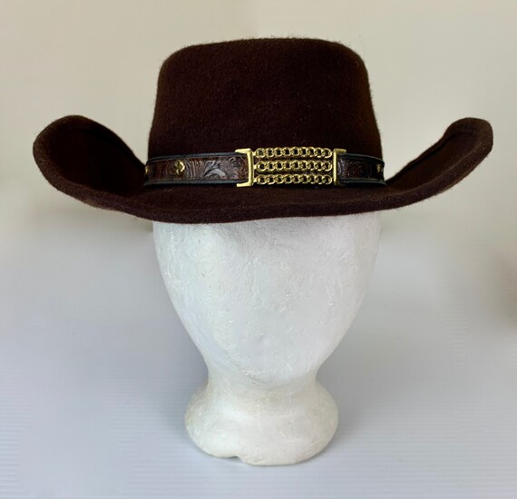 Vintage Eddy Bros Bar Ranch Cowboy Hat 