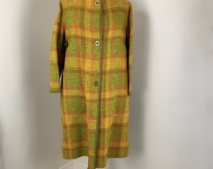 1960s Bonnie Cashin Sills Mod Coat M Yellow Green Orange - Etsy
