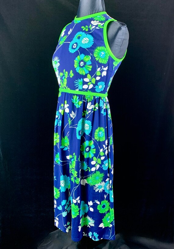 Vintage Midi Floral Lord and Taylor Sleeveless Dress