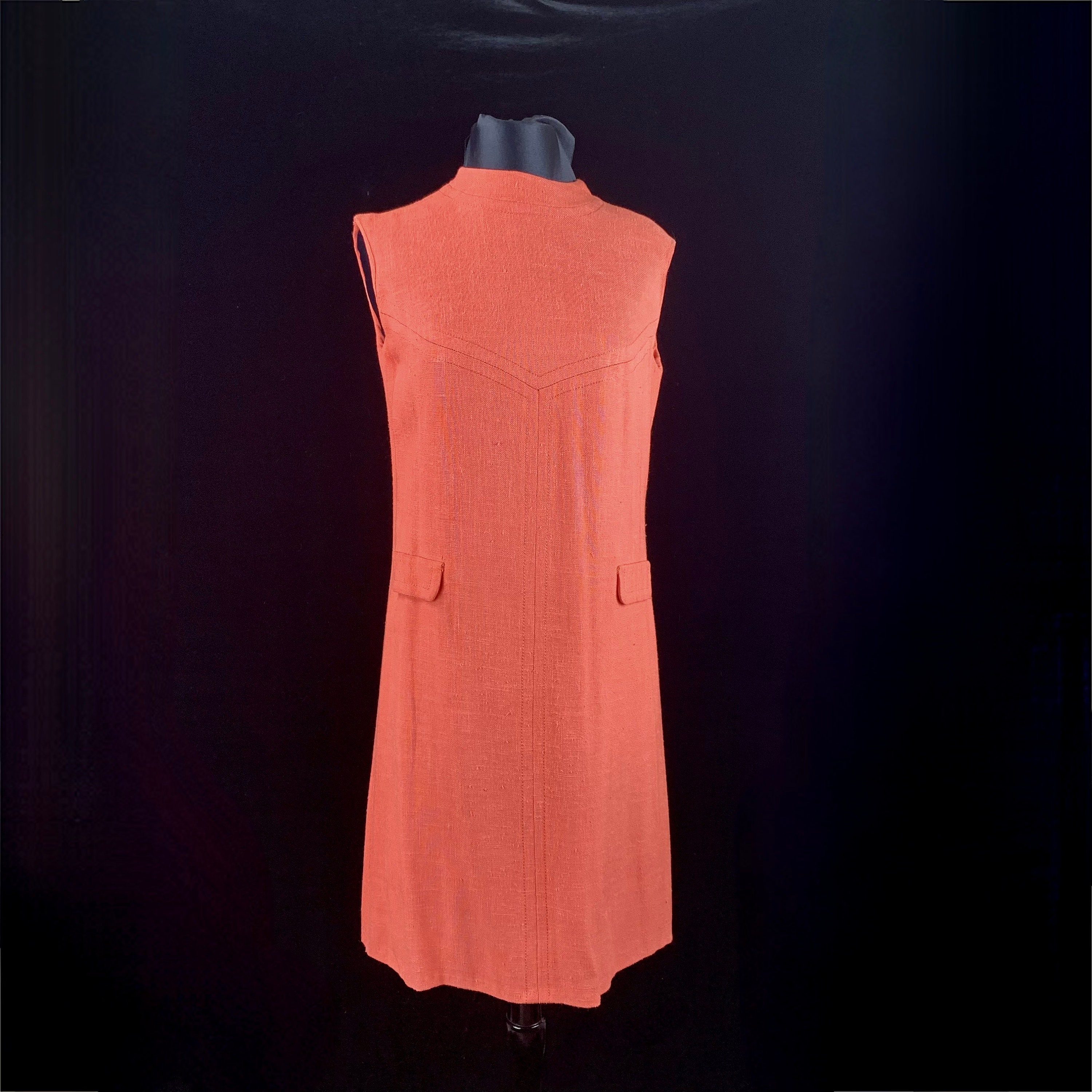 open lace back dress 60s Barkcloth FUMIS WAIKIKI Cutout GoGo Mini Dress  Owlephant Vintage