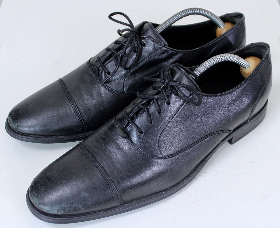 Cole Haan Men's 10.5 M Tuxedo Shoes Black Oxford Lace up - Etsy