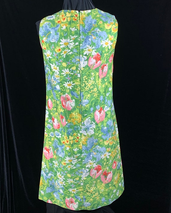 1970s Vintage Margaret Smith Shift Sun Dress size… - image 2