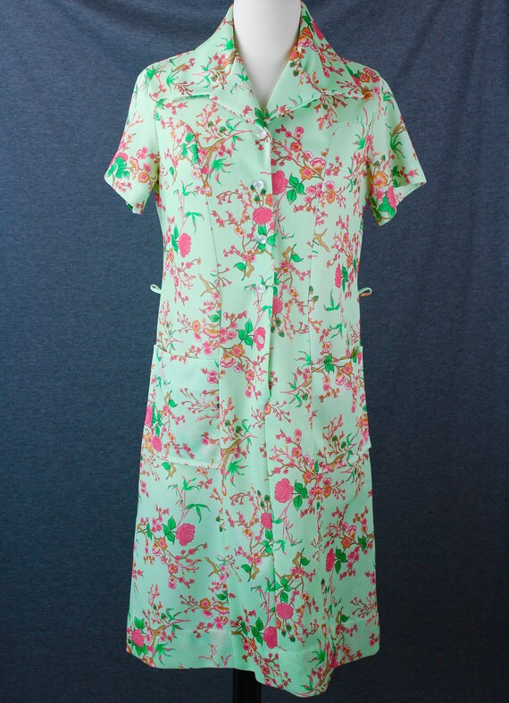 Vintage 1960-70s Polyester Double Knit Dress size… - image 2