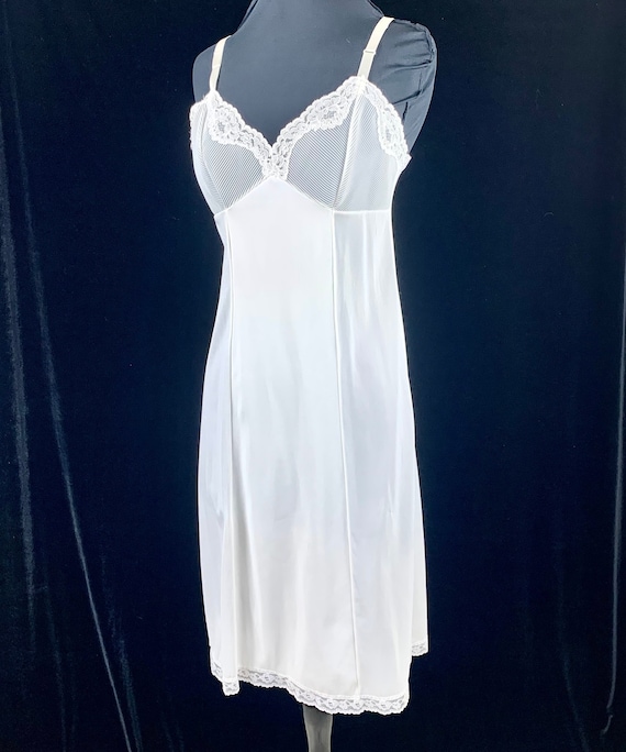 Vintage 1980s Philmade White Full Slip or Nightgow