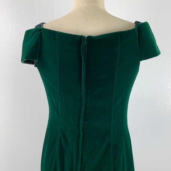 1990s Vintage Scott McClintock Dark Green Velvet … - image 6