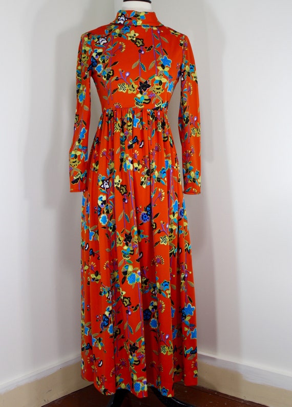 polyester maxi dress