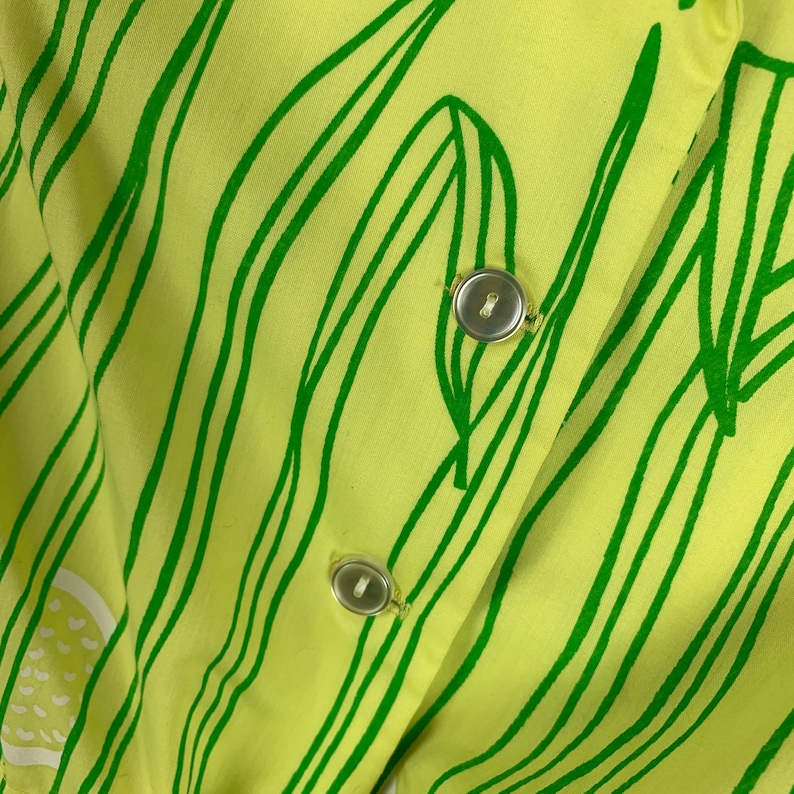 Vintage 1960s the Vested Gentress Shift Dress Size 8 Yellow Green Grass ...