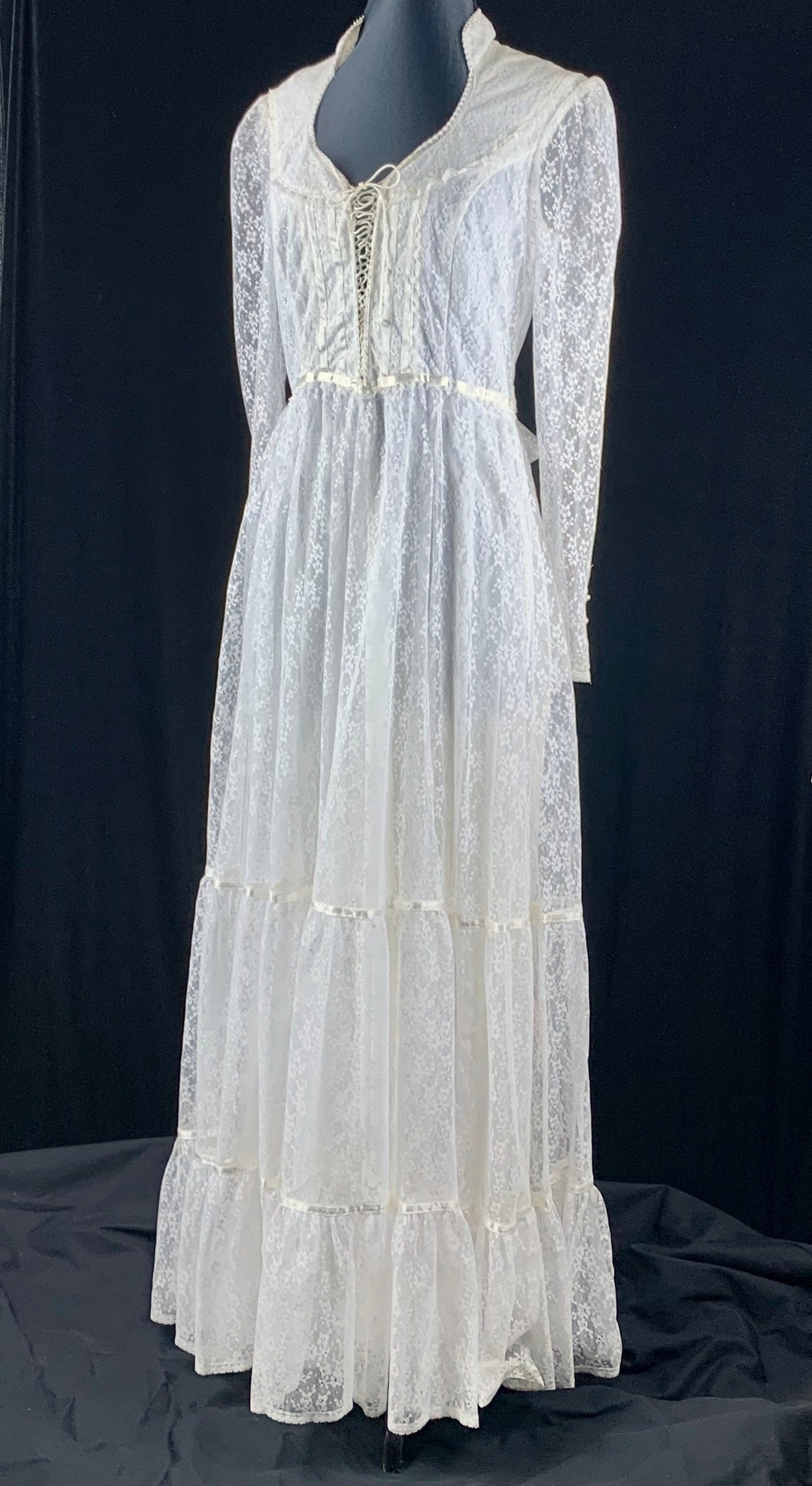 1970s Gunne Sax by Jessica Wedding Dress size 13 Prairie Dress | Etsy