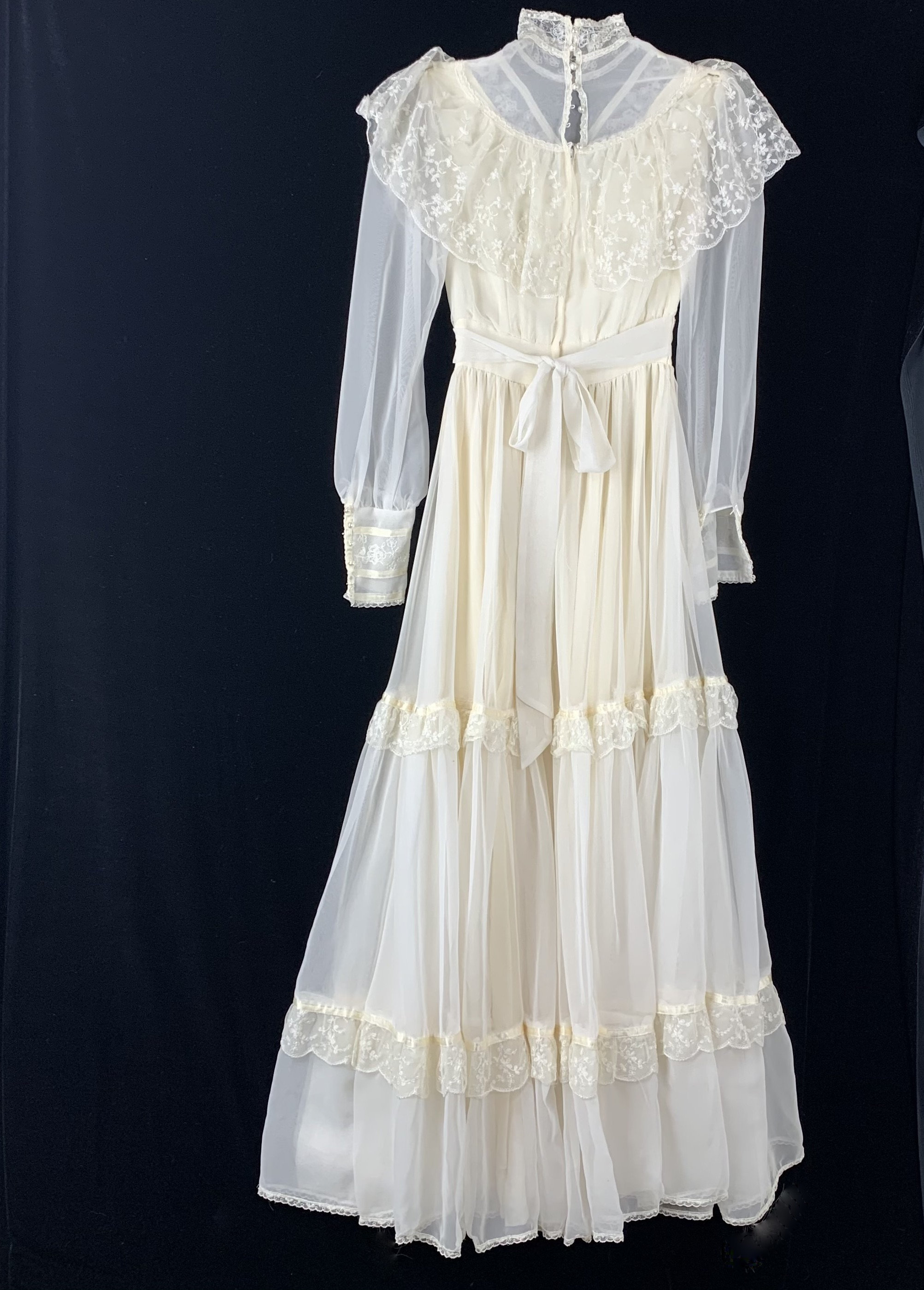 1970s Gunne Sax Prairie Wedding Dress size 6 Ivory Soft | Etsy