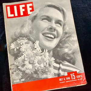 Vintage Life Magazine July 8 1946 Post WWII Ads History Culture Religion Politics Mid Century