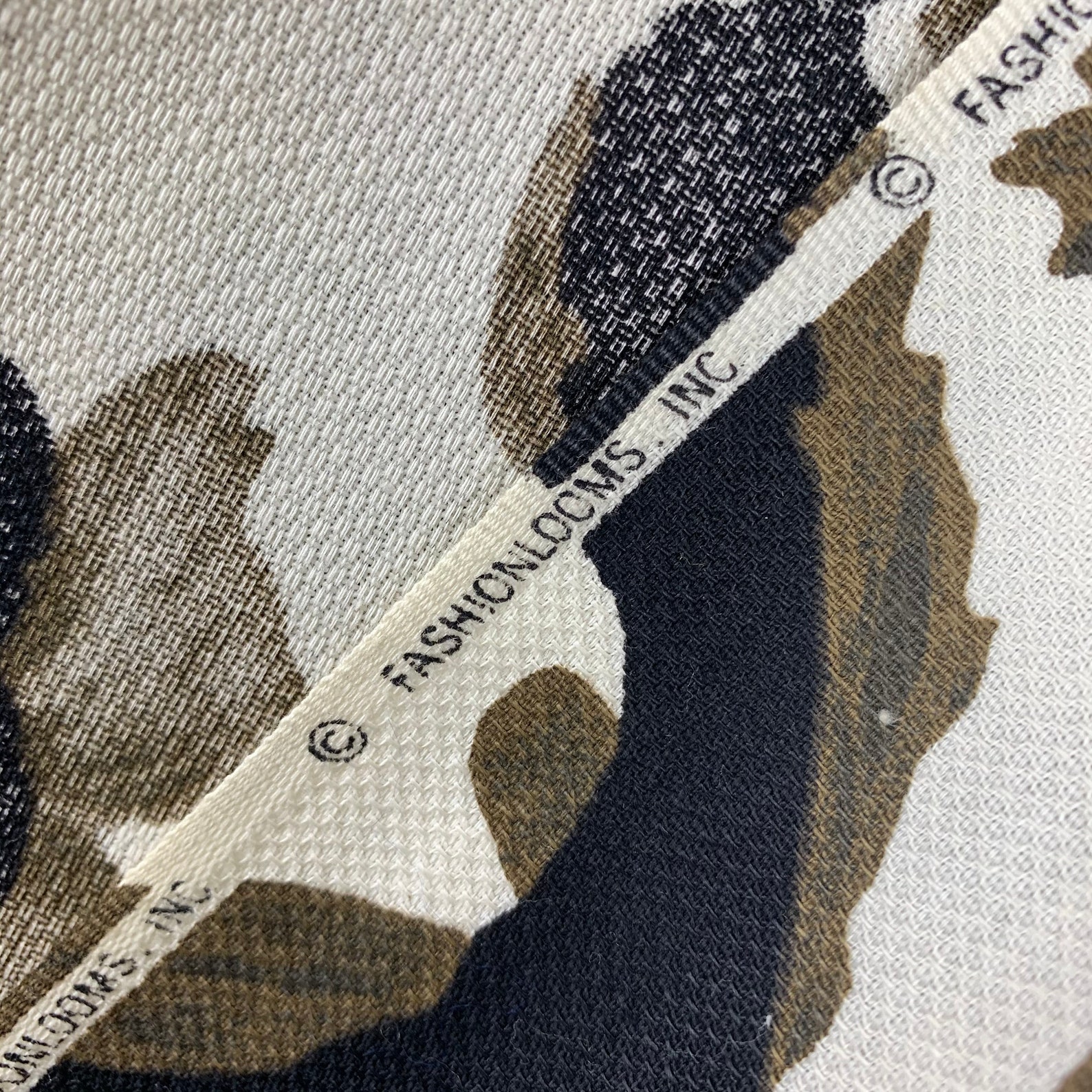 New 1960s Basket Weave Cotton Fabric Fabricloom Inc 3.5 Yards Etsy