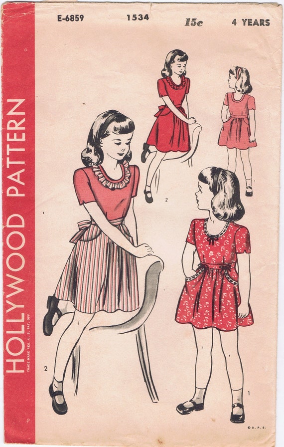 Girls 1940s dress hot sale