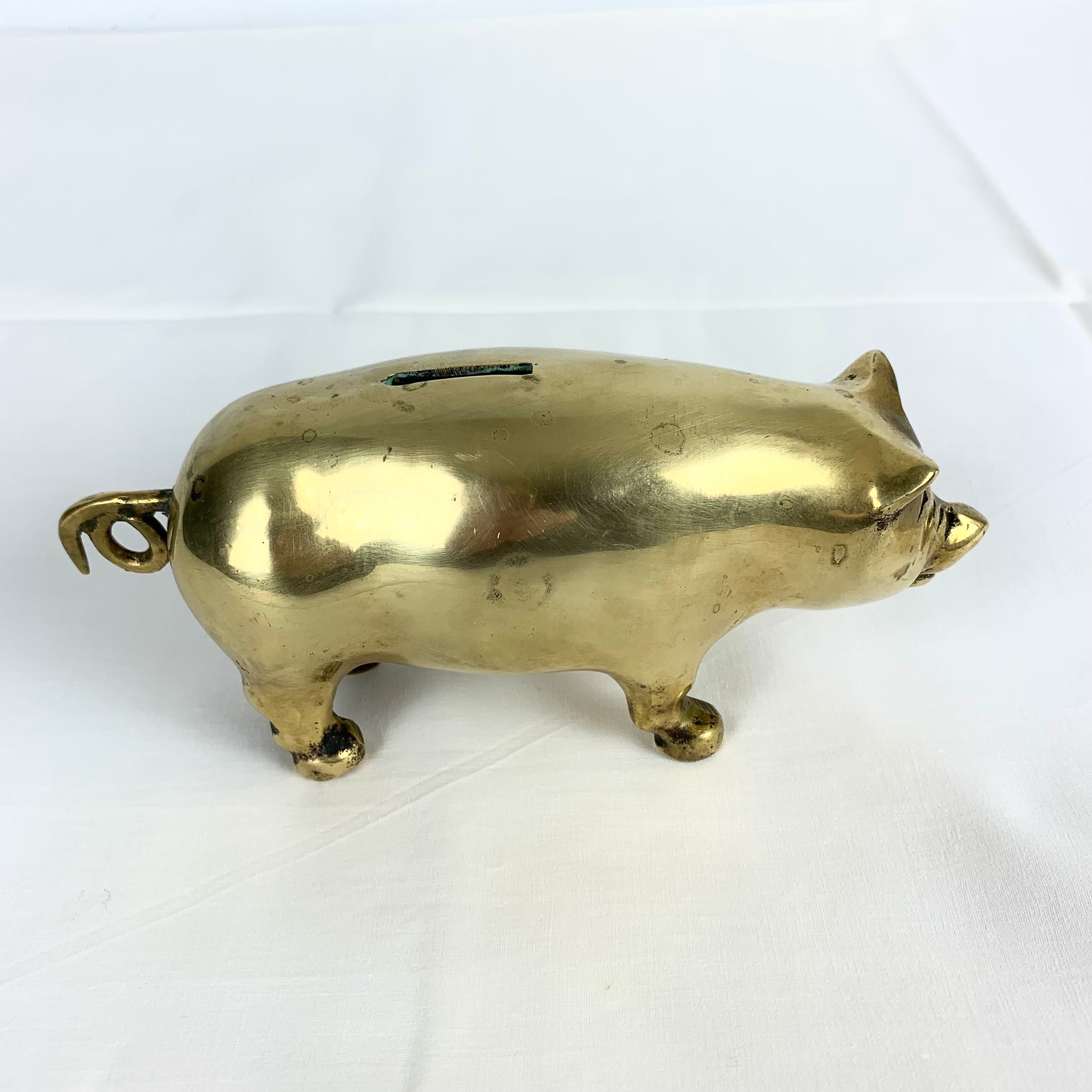 Stanley Brass Piggy Bank