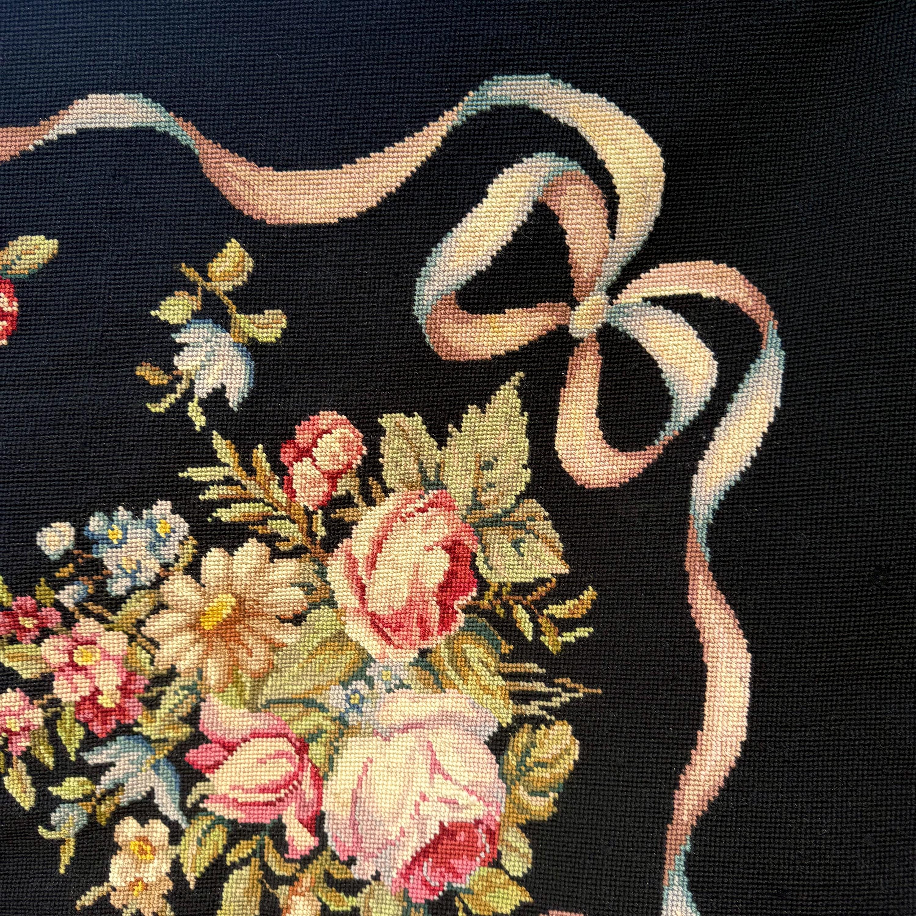 Vintage Victorian Style Hand Hooked Wool Rug for Interior Designer Pink ...